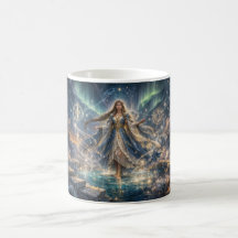 Mystical Celestial Sorceress Mug – Golden Fantasy 