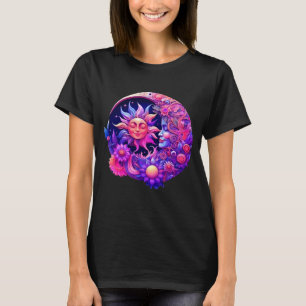 Mystical Celestial Sun And Moon T-Shirt