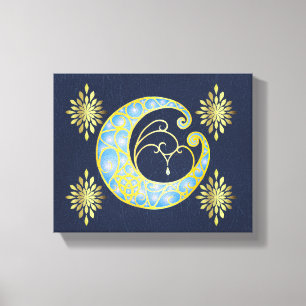 Mystical Celtic Moon Canvas Print