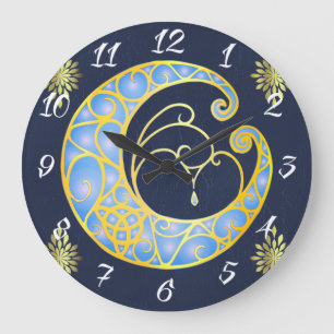 Mystical Celtic Moon Large Clock