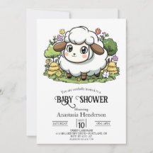 Mystical Charming Sheep Baby Shower