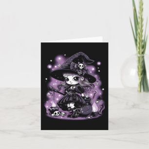 Mystical Charms Halloween Witch Graphic Card