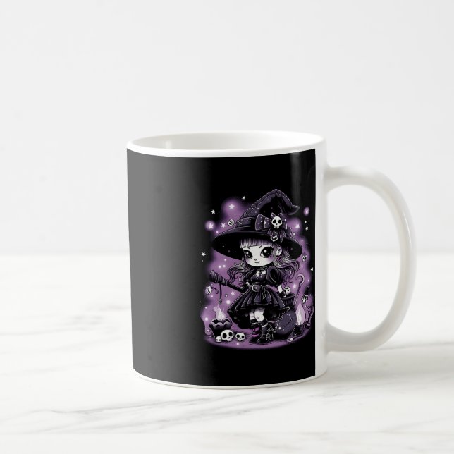 Mystical Charms Halloween Witch Graphic  Coffee Mug (Right)