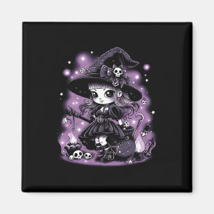 Mystical Charms Halloween Witch Graphic Magnet