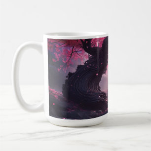Mystical Cherry Blossom Path – Enchanted Stairway  Coffee Mug