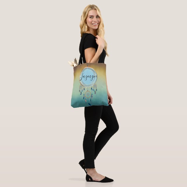 Mystical Chic Personalised Dreamcatcher Tote Bag (On Model)