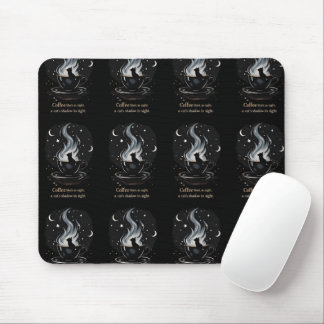 Mystical Coffee Cat Mouse Mat