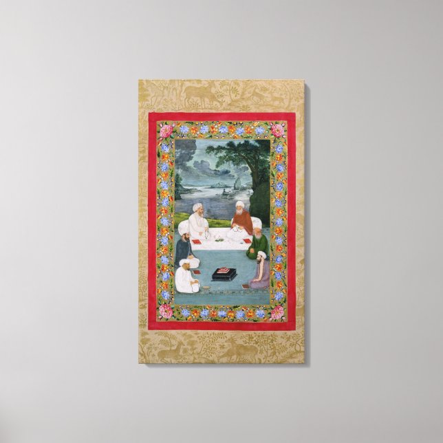 Mystical conversation between Sufic sheikhs Canvas Print (Front)