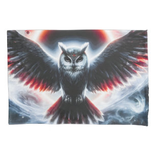 Mystical Cosmic Celestial Owl Pillowcase