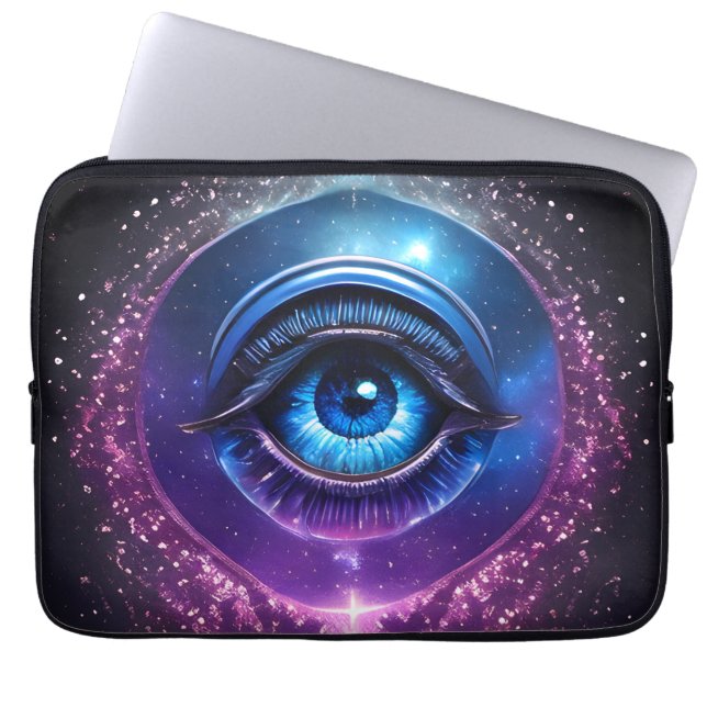 Mystical Cosmic Eye  Laptop Sleeve (Front)