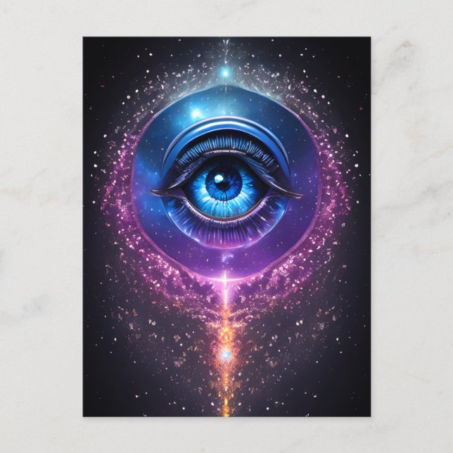 Mystical Cosmic Eye  Postcard (Front)