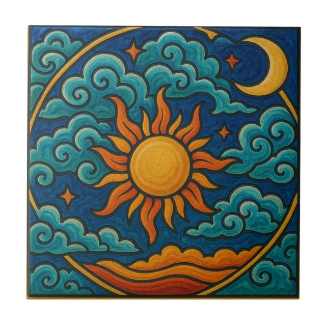 Mystical Cosmic Harmony Tile (Front)
