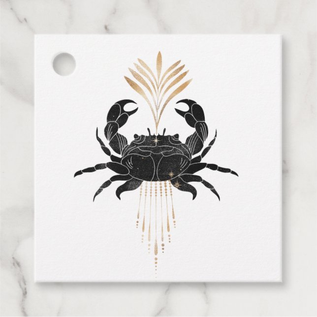 Mystical Cosmic Nautical Beach Favour Tags (Front)