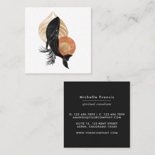 Mystical Cosmic Nautical Square Business Card