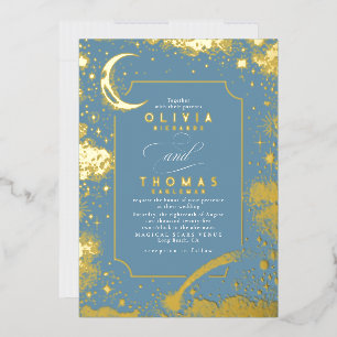 Mystical Crescent Moon Starry Night Boho Wedding