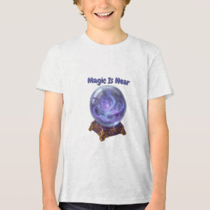 Mystical Crystal Ball   Magical Halloween Fortune  Tri-Blend Shirt