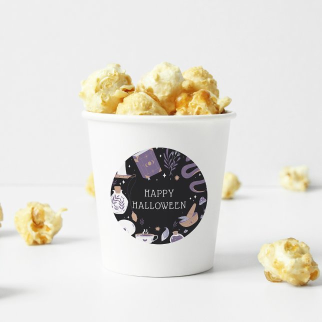 Mystical Crystal Boho Halloween Classic Round Sticker (Creator Uploaded)