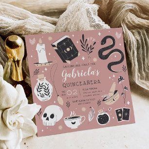 Mystical Crystal Fortune Teller Quinceanera Invitation