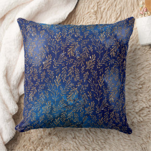 Mystical Dark Mermaid Scales & Ocean Trident illow Cushion