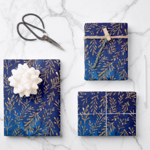 Mystical Dark Mermaid Scales & Ocean Trident illow Wrapping Paper Sheet