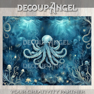 Mystical Deep Sea Dreamscape Decoupage Tissue Paper