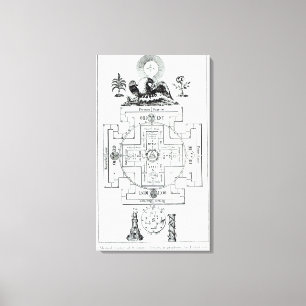 Mystical diagram of Solomon's Canvas Print