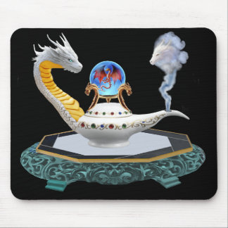 Mystical Dragon Ceramic Lamp Crystal Ball Mousepad