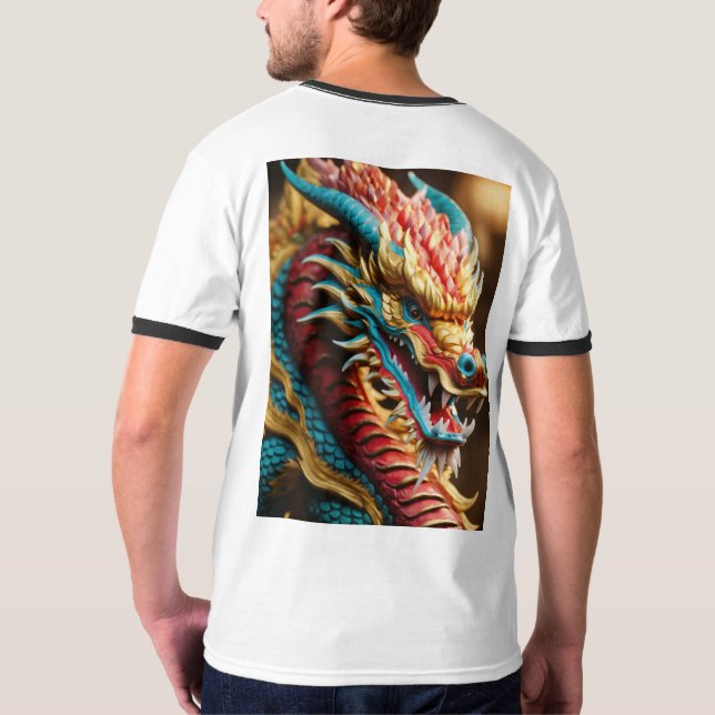 Mystical Dragon Emboss T-Shirt (Back)