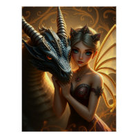 Mystical Dragon Fantasy Art