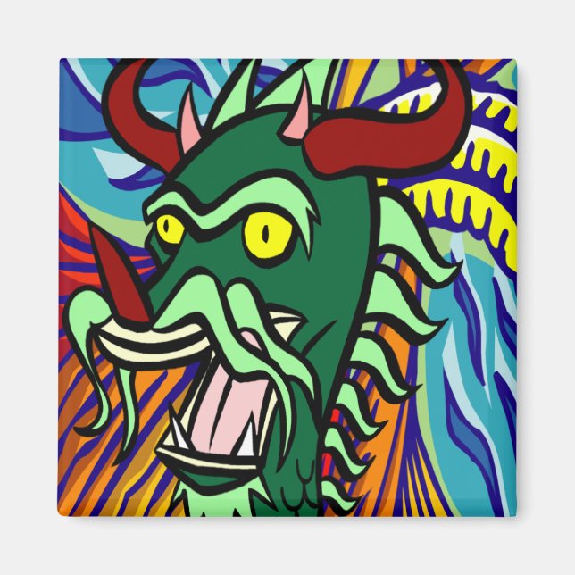 Mystical Dragon Magnet (Front)