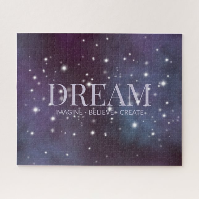 Mystical Dream Dusty Violet Jigsaw Puzzle (Horizontal)