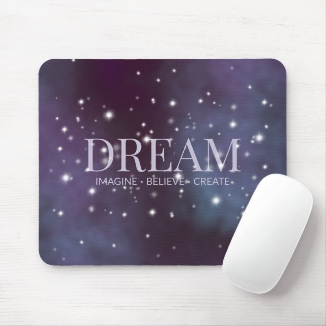 Mystical Dream Dusty Violet Mouse Mat (With Mouse)