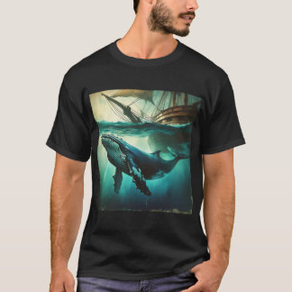 Mystical dreamlike whale. T-Shirt