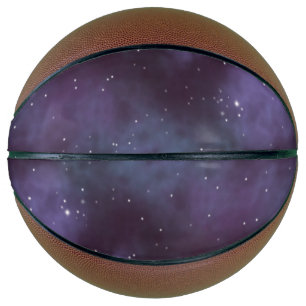 Mystical Dusty Violet Galaxy Basketball