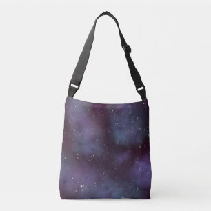 Mystical Dusty Violet Galaxy Crossbody Bag