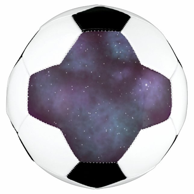 Mystical Dusty Violet Galaxy Football (Front)