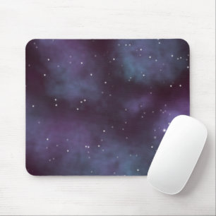 Mystical Dusty Violet Galaxy Mouse Mat