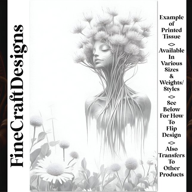 Mystical Earth Spirit Mother Nature W5 Decoupage Tissue Paper (Creator Uploaded)