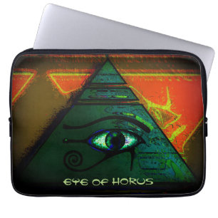 Mystical Egyptian Eye of Horus Laptop Sleeve