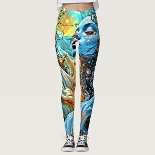 Mystical Ethereal Serenity Art Leggings