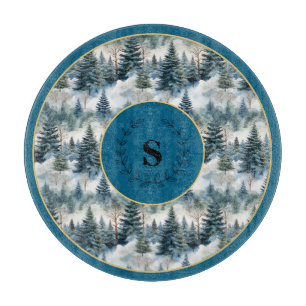 Mystical Evergreen Forest Cutting Board