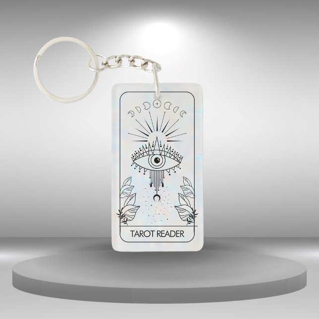 Mystical Evil Eye Celestial Tarot Holographic  Key Ring (Mystical Evil Eye Celestial Tarot Holographic Keychain)