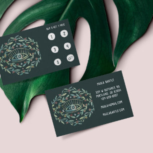 Mystical Eye and Rose Vines Magical Boho 5  Loyalt Loyalty Card