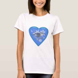 Mystical Eye Floral Heart T-Shirt
