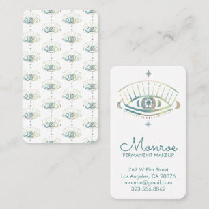 Mystical Eye Magical Boho Colorful Pastel Rainbow  Business Card