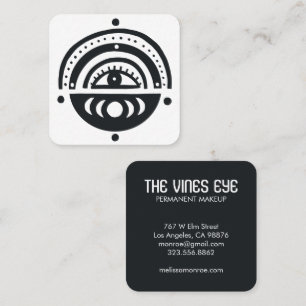 Mystical Eye Moons Rainbow Magical Boho Square Business Card