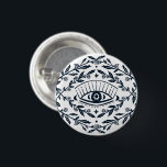 Mystical Eye Roses Vines Magical Boho  3 Cm Round Badge<br><div class="desc">Decorate your outfit with this cool art button. You can customise it and add text too. Check my shop for lots more colours and patterns of all kinds! Let me know if you'd like something custom too.</div>