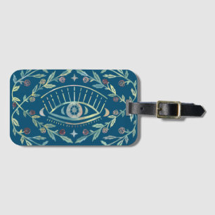Mystical Eye Roses Vines Magical Boho Colourful   Luggage Tag