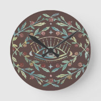 Mystical Eye Roses Vines Magical Boho Colourful