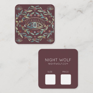 Mystical Eye Roses Vines Magical CUSTOM HANG TAG